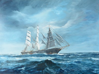 Lot 98 - Alfred D. Drew - Clear Sailing | oil