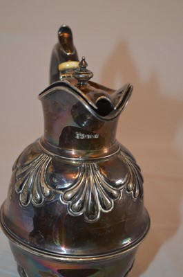 Lot 187 - A silver water jug