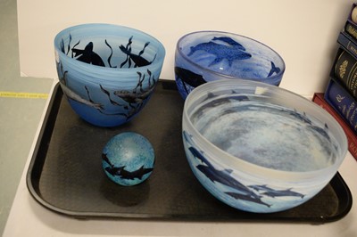 Lot 315 - A selection of art glass by Malcolm Sutcliffe