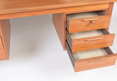 Lot 357 - Bent Silberg, Mobler: a Danish teak desk.