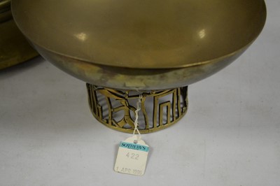 Lot 494 - A selection of copper and brass ware.
