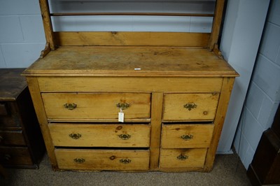 Lot 74 - A 19th Century pine dresser.