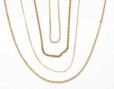 Lot 158 - Four gold chains