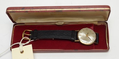 Lot 151 - A 9ct yellow gold cased Eterna wristwatch