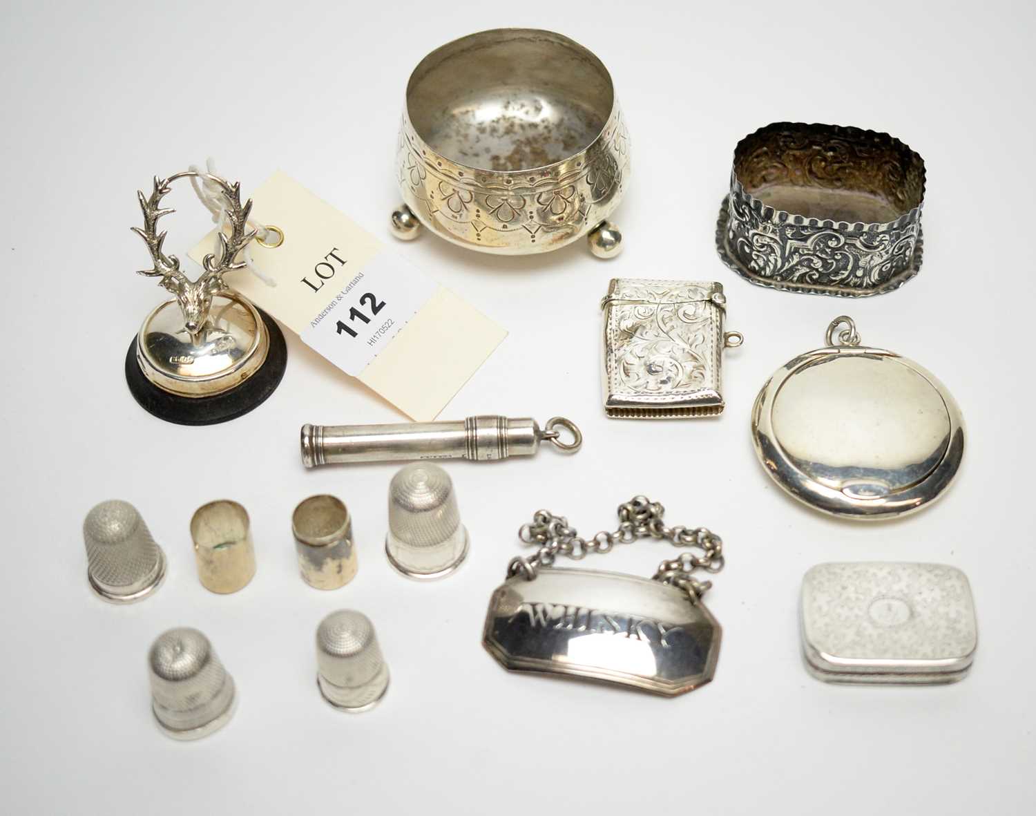 Lot 112 - Silver objects of vertu