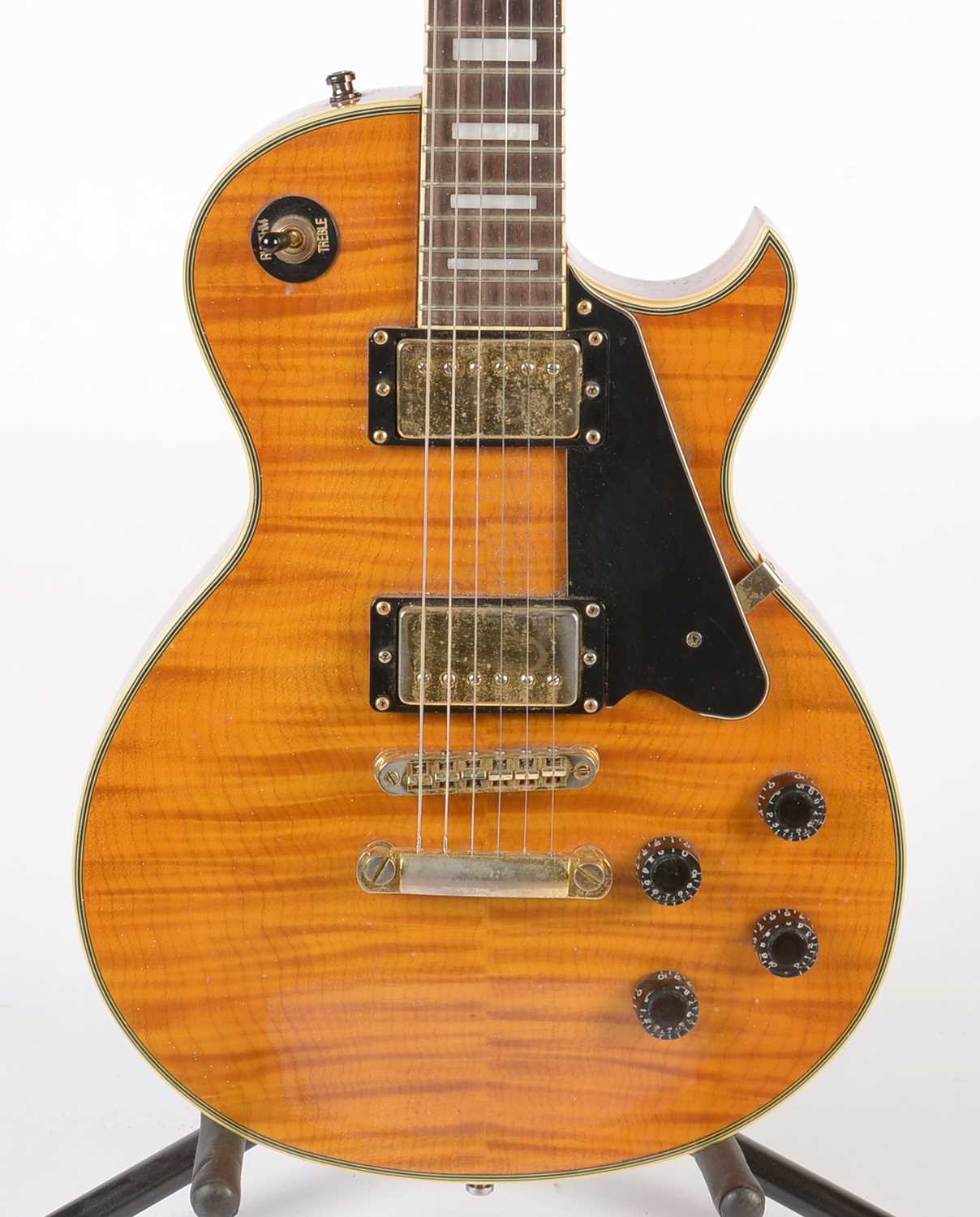 Lot 63 J&D Brothers Les Paul Custom style guitar