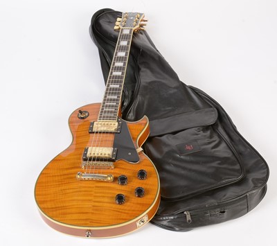 Lot 63 - J&D Brothers Les Paul Custom style guitar
