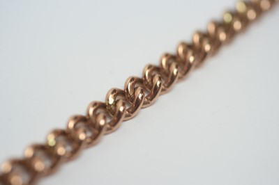 Lot 209 - A 9ct yellow gold albert chain pattern bracelet