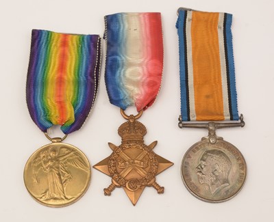 Lot 1004 - A group of First World War medals, and ephemera