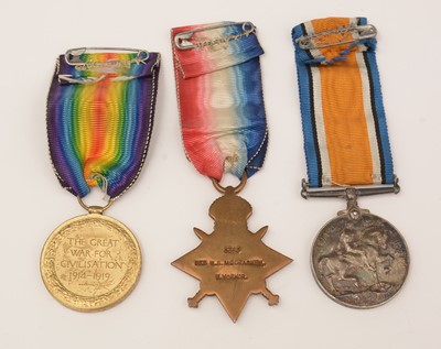 Lot 1004 - A group of First World War medals, and ephemera
