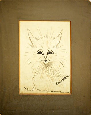 Lot 881 - Louis Wain - pen and ink