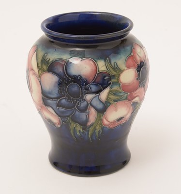 Lot 455 - Moorcroft Anemone vase.