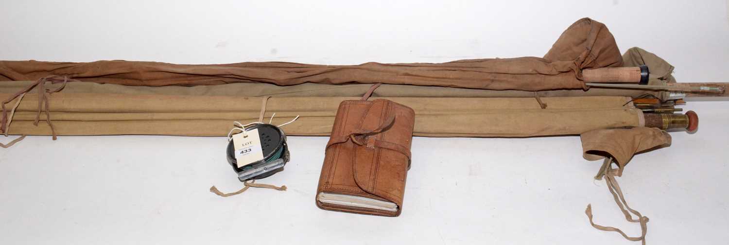 Lot 433 - Hardy Brothers and other "Perfect" fishing reel and rods.