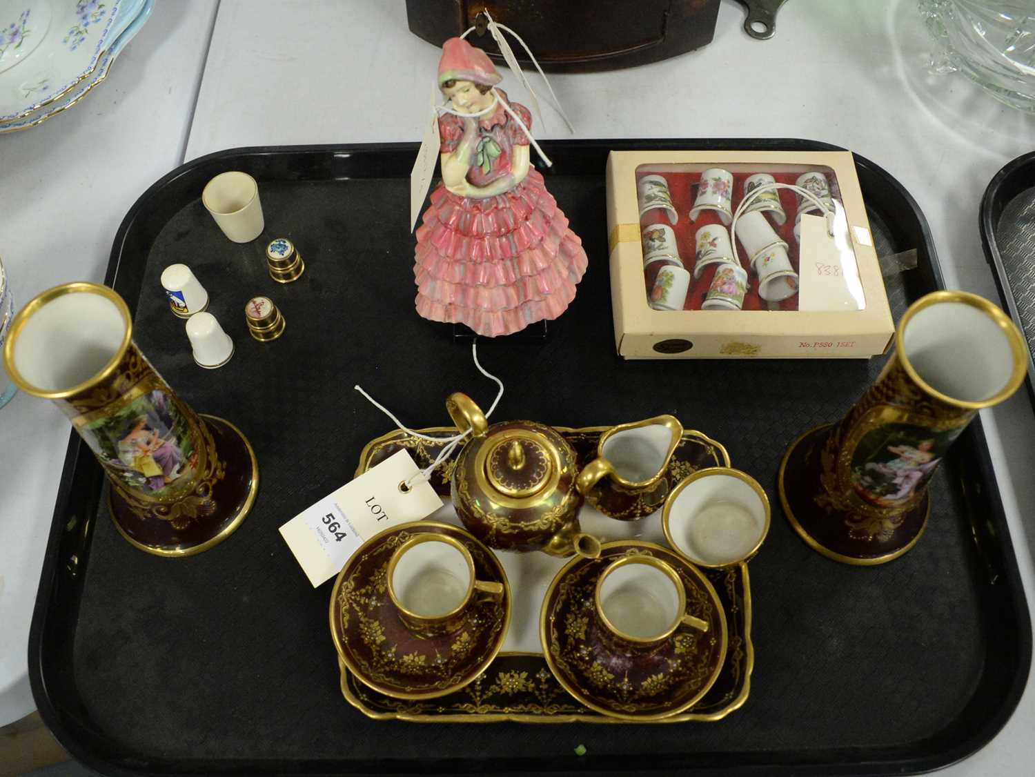 Lot 564 - A Royal Doulton figure of 'Maisie' and other ceramics.