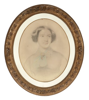 Lot 33 - Daniel Munro - 1850s Portrait of a Lady | pastel