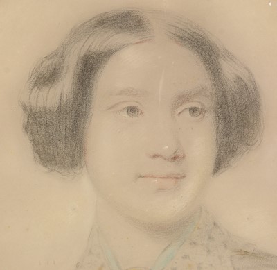 Lot 33 - Daniel Munro - 1850s Portrait of a Lady | pastel