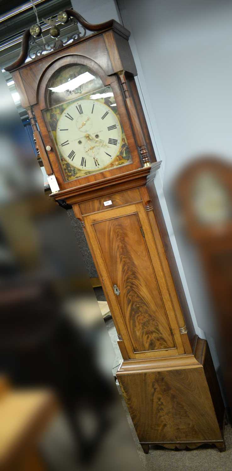 Lot 108 - A Victorian mahogany longcase clock.