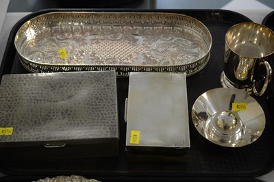 Lot 438 - Silver and electroplate items.