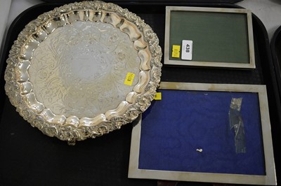 Lot 438 - Silver and electroplate items.