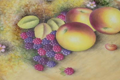 Lot 783 - Royal Worcester fruit-painted plate.