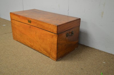 Lot 33 - A 19th Century camphorwood blanket box.