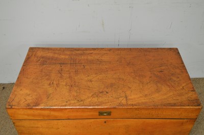 Lot 33 - A 19th Century camphorwood blanket box.