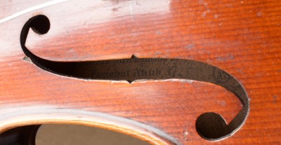 Lot 27 - Dresden violin, bow and case