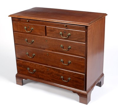 Lot 1038 - A George III mahogany chest