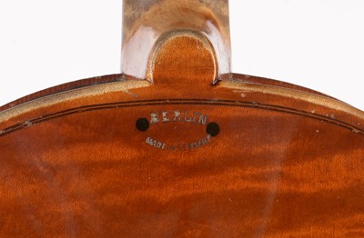 Lot 23 - Louis Lowendall Violin, bow and case.