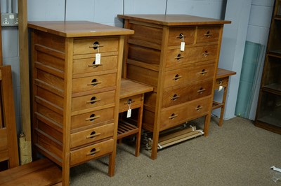 Lot 88 - A contemporary cherry wood bedroom suite, by John Kelly.