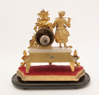 Lot 995 - Japy Freres: a late 19th Century gilt metal-cased mantel clock.