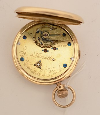 Lot 348 - A Victorian 18ct yellow gold cased open faced pocket watch