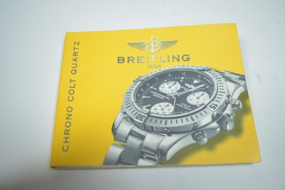 Lot 349 - Breitling Colt Chronometre: steel cased wristwatch, model no. A73350