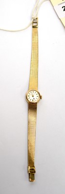 Lot 210 - Zenith: a 9ct yellow gold cocktail watch