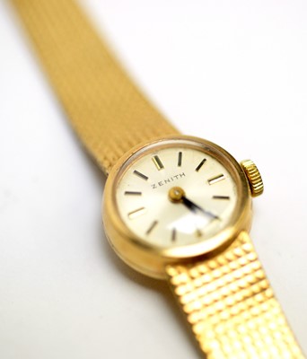 Lot 210 - Zenith: a 9ct yellow gold cocktail watch