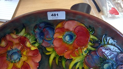 Lot 481 - Moorcroft flambe Anemone bowl