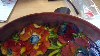 Lot 361 - Moorcroft flambe Anemone bowl