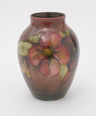 Lot 356 - Moorcroft Flambe Clematis vase