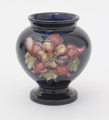 Lot 491 - Moorcroft Columbine vase, boxed