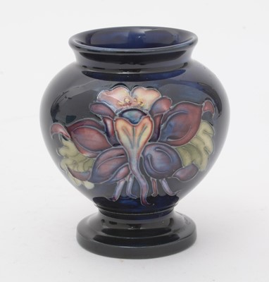 Lot 491 - Moorcroft Columbine vase, boxed