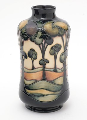 Lot 492 - Moorcroft Tribute to trees vase by Sian Leeper.