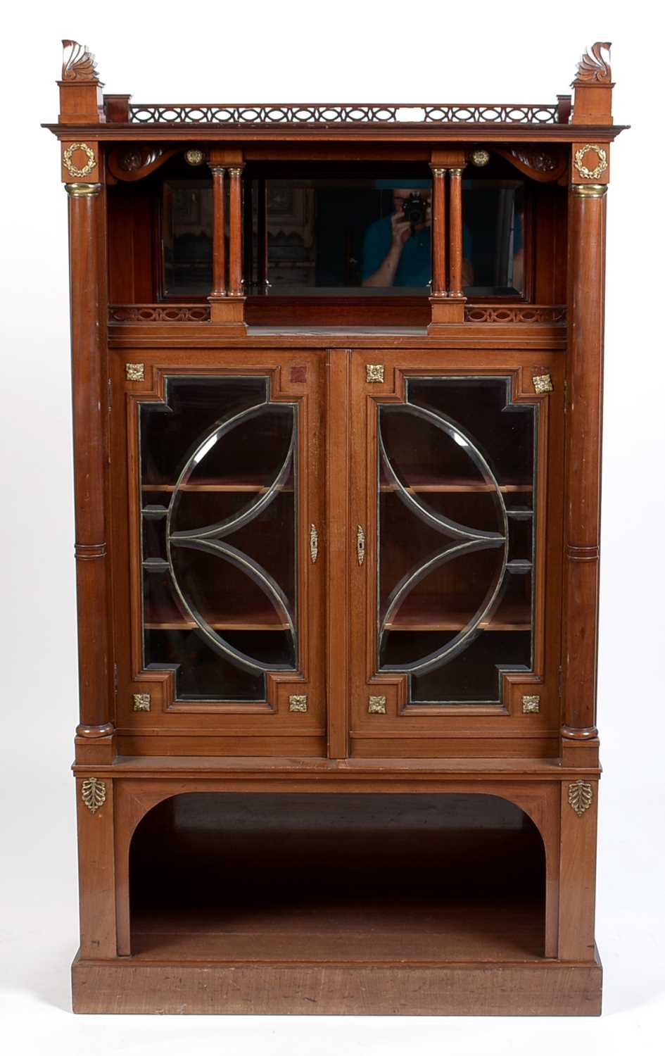 Lot 5 - A late 19th Century mahogany display cabinet