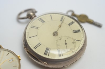 Lot 227 - A watch by Jean Renet; and a pocket watch.