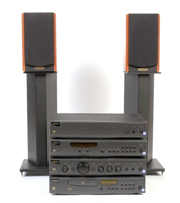 Lot 440 - An Arcam Alpha 8 four-piece hi-fi system and Ruark speakers.