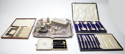 Lot 429 - Selection of silver and electroplate, various.