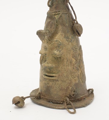 Lot 935 - A bell for the cult of Ogun, probably Ijebu group, Yoruba