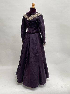 Lot 1201 - Late Victorian two-piece walking dress