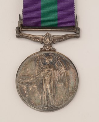 Lot 1006 - A George VI General Service Medal, with Bomb & Mine Clearance 1945-49 clasp