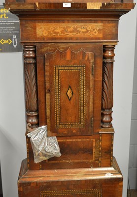 Lot 97 - A Victorian inlaid mahogany longcase clock.