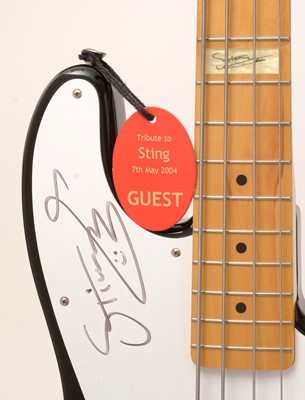 Lot 54 - Signed Fender Sting model Bass Guitar